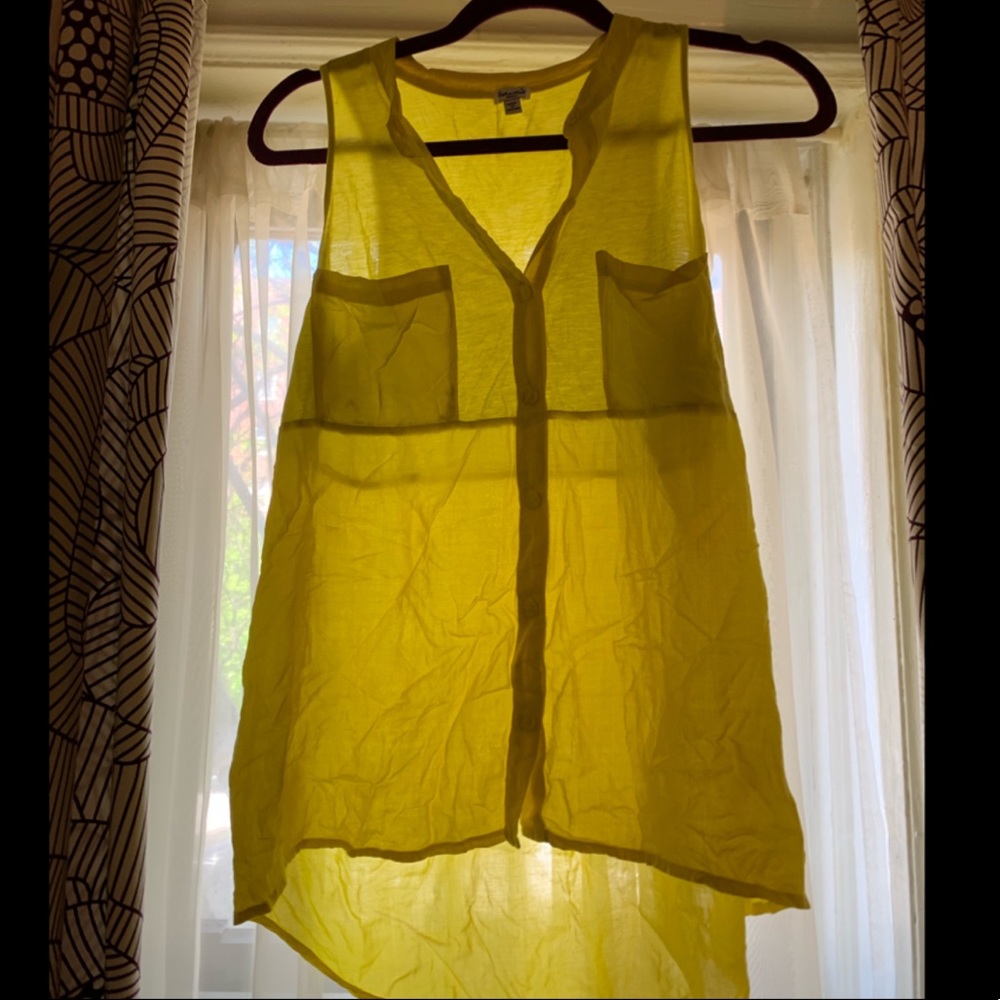 Splendid NBW Yellow Tank with front pockets!
